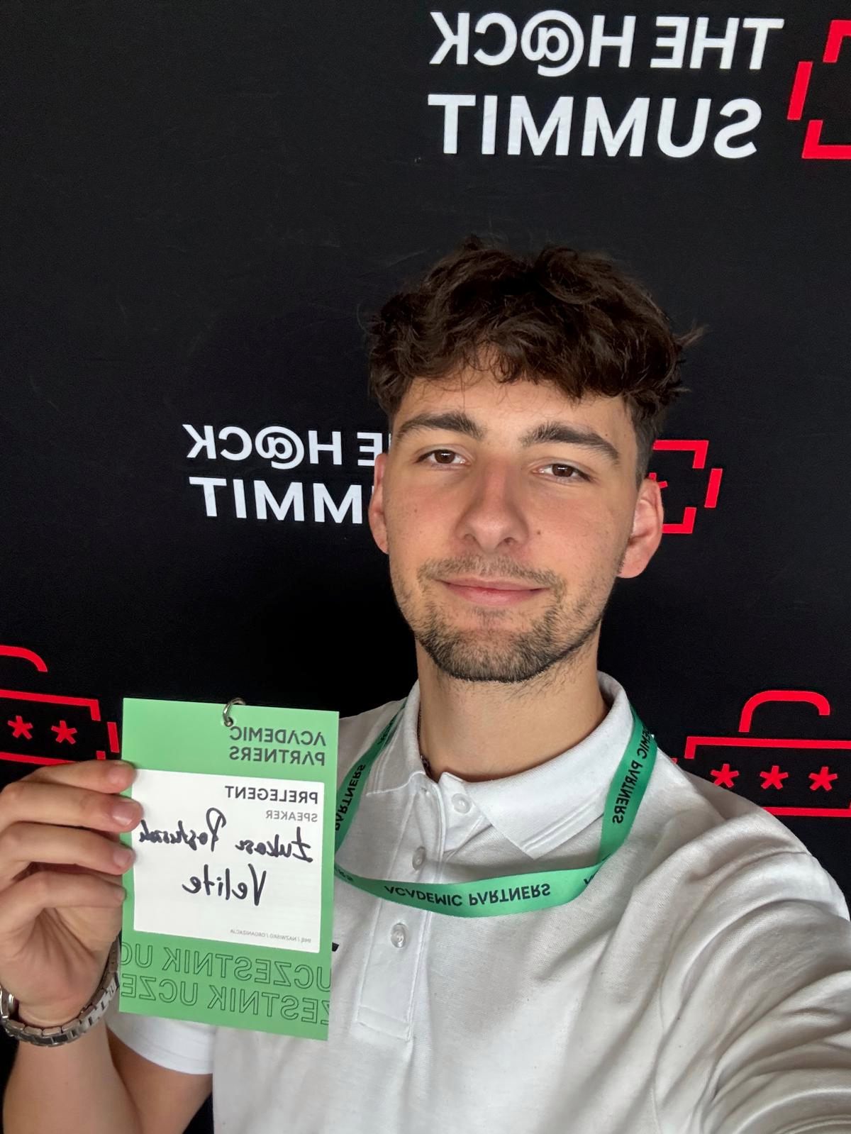 Conference attendee at The Hack Summit